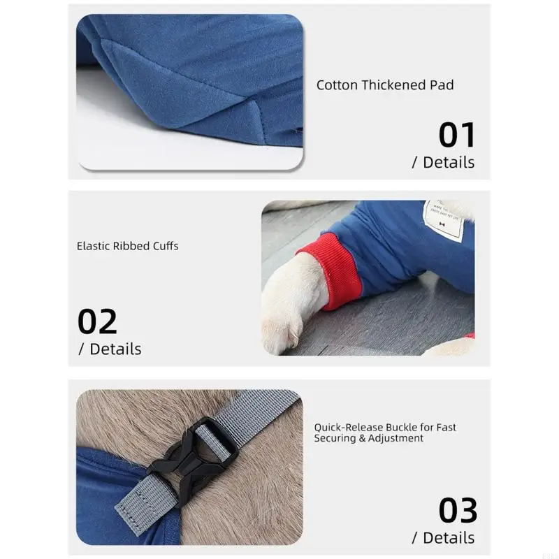   Comprehensive Dog Knee and Elbow Protective Vests Offering Support Comfortable Breathability Easy Wear for Outdoor