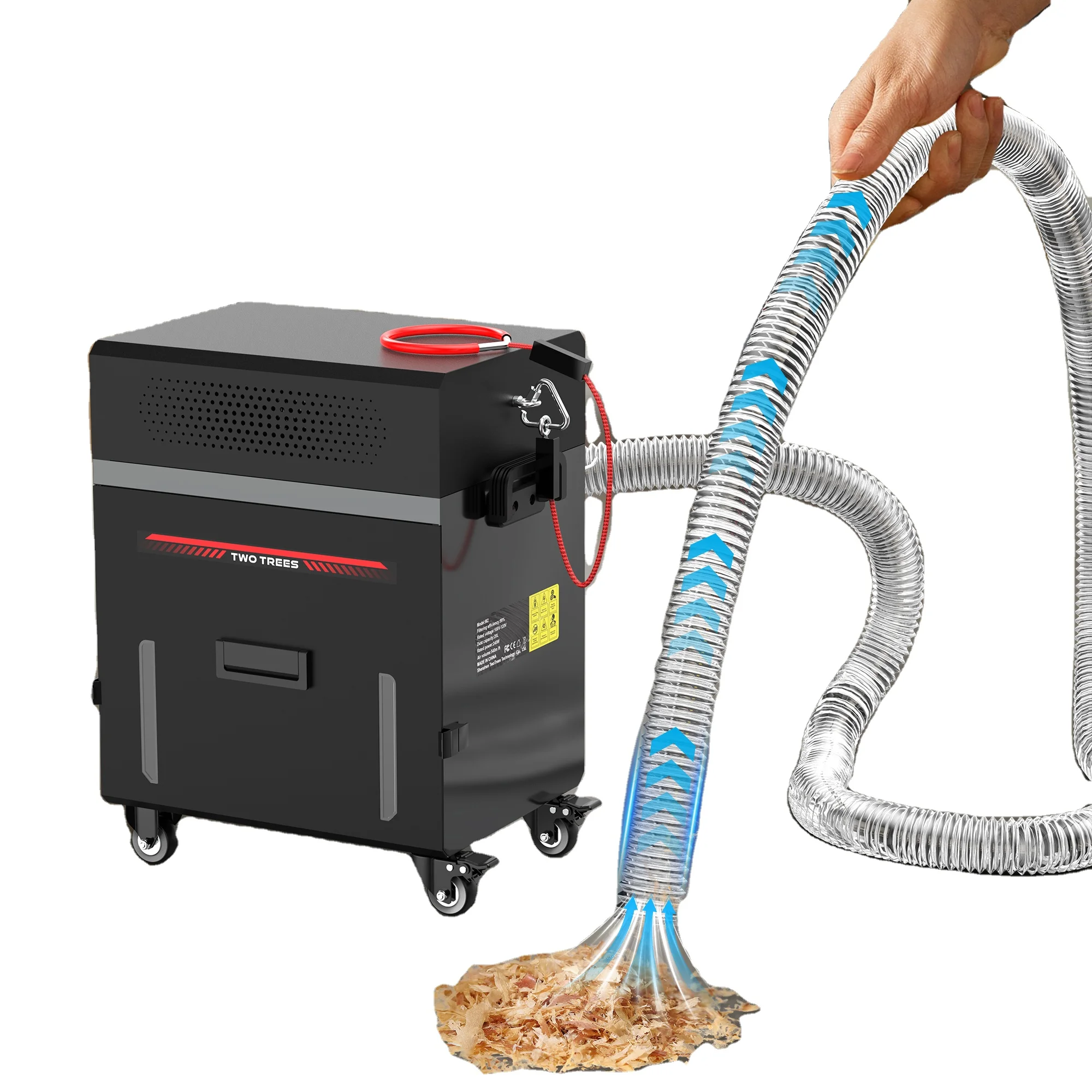 TWOTREES M2 CNC Powerful Suction Portable Handheld Wet and Dry Vacuum Cleaner Rechargeable for Wood Router Machine