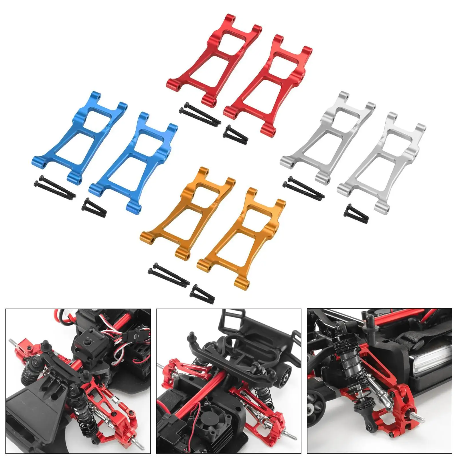 Brazo oscilante inferior trasero RC, brazo de suspensión inferior trasero para coche 1/14 RC 14211, resistente, fácil de instalar, actualización robusta, piezas de repuesto