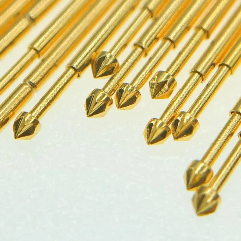 20/100PCS PA50-LM2 Spring Test Probe PA50-LM Test Pin Test Tool 16.55mm Dia 0.68mm Gold Needle 0.90mm Pogo Pin P50-LM P50-LM2