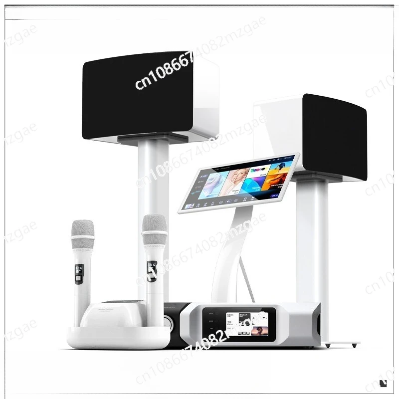 Light Luxury Family KTV High-End Home Karaoke Set, Complete Living Room Audio System with Speakers and Jukebox