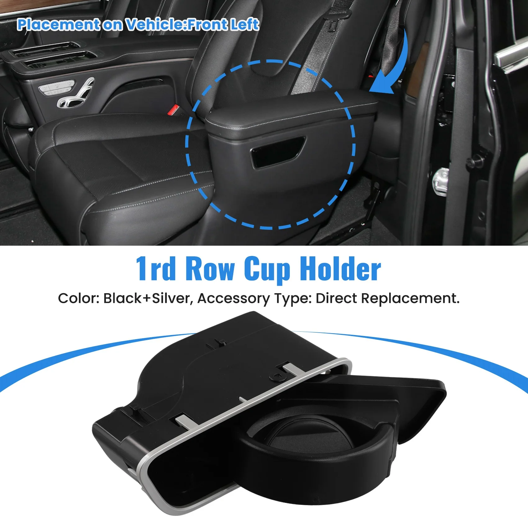 Ingenious-Car Front 1Rd Row Cup Holder Drink Holder For Mercedes Benz W447 Vito V-Class 2015-2020 A0998101003 Front