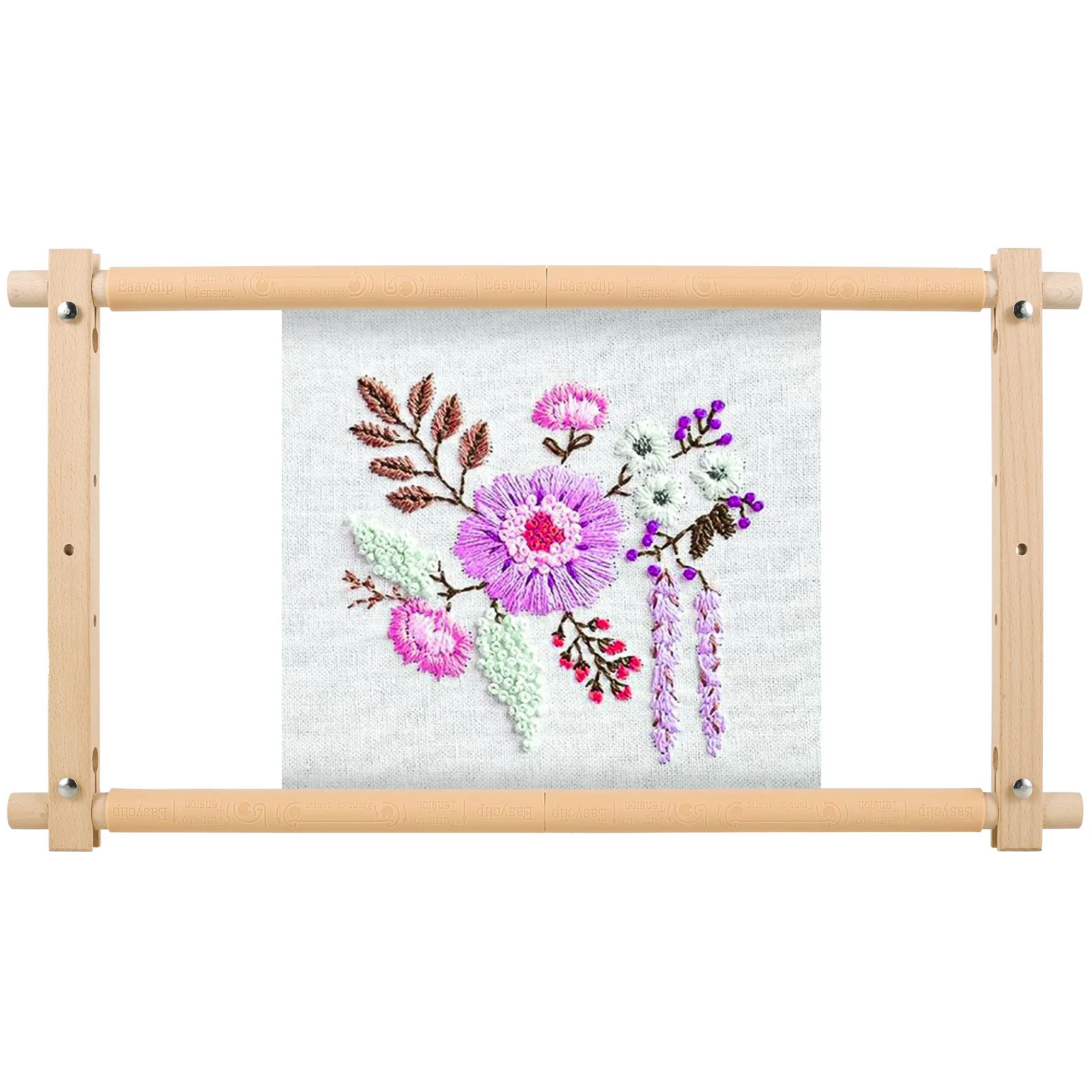 

Embroidery Frame Needlepoint Embroidery Tapestry Scroll Frame Square Shape Wood Cross Stitch Frame For Stitching Sewing Craft