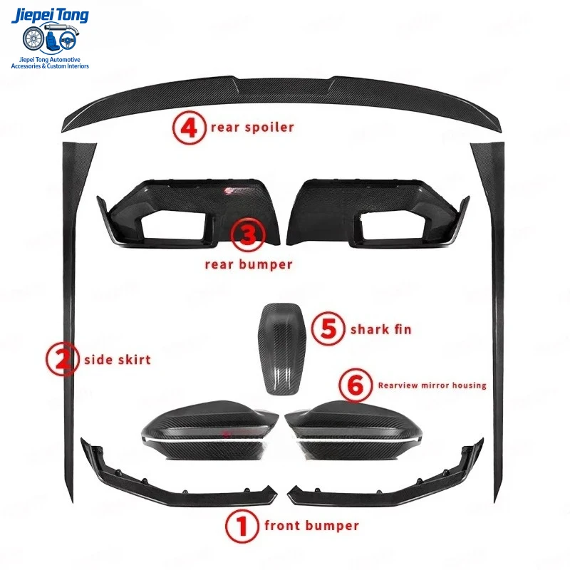 

High Quality Dry Carbon Fiber M Performance Body Kit BMW M5 G90 G99 MP Style Exterior Upgrade Auto Parts for M5 G90 Series