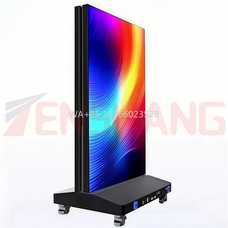 

Folding Led Digital Poster P2.5 Advertising Screen Ultra Clear Movable Led Wall Panel Screen 4G Wifi Mobile Led Display Screen