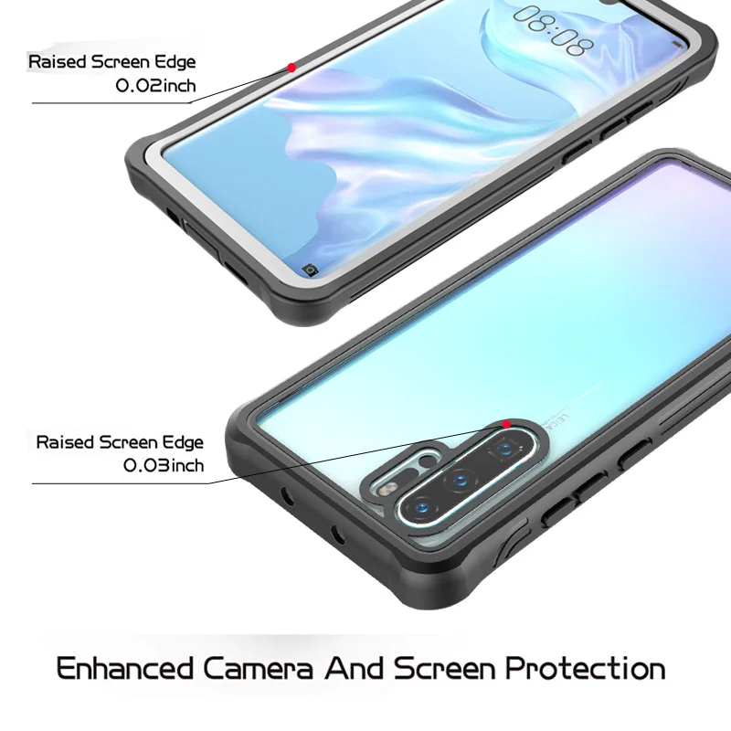 For Huawei P30Pro Crystal Case Funda Huawei P30 Pro Case VOG-L29 Clear Back Cover for Huawei P30 Case ELE-L09 360 Protection