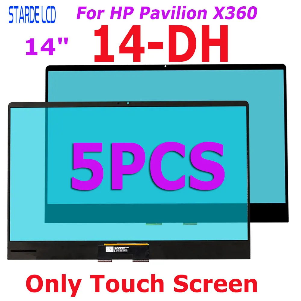 

Сенсорный дигитайзер для HP Pavilion X360 14-DH Series 14-dh0706nz 14-DH0008CA, 5 шт., 14 дюймов, запасной сенсорный экран, не ЖК-дисплей