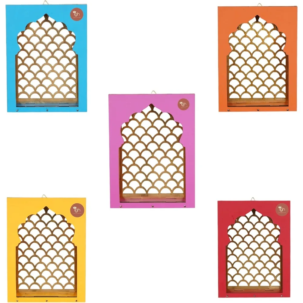 

Деревянная настенная подвеска на окно Jharokha ручной работы для домашнего декора, подарок на свадебный фестиваль