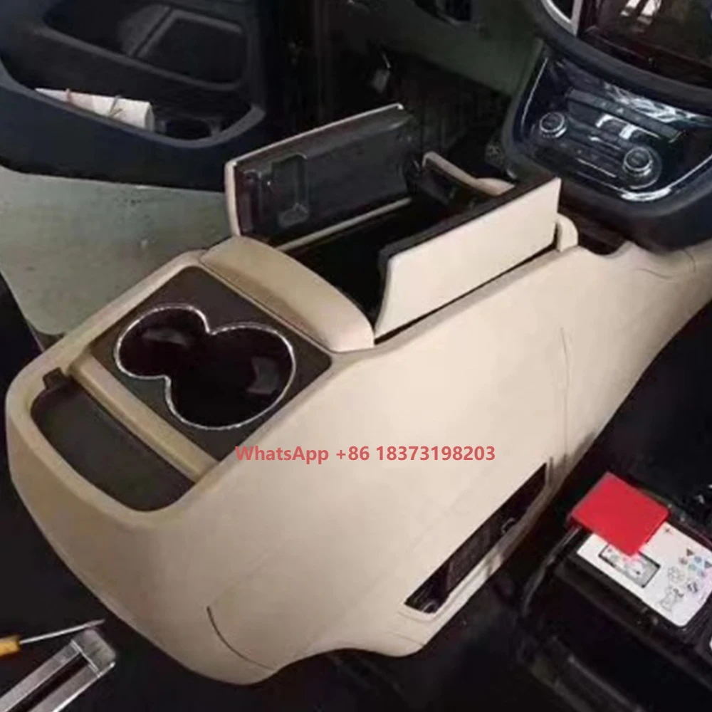 

Car Interior Accessories 2022 Luxury Front Armrest With Refrigerator Compressor and Inverter Auto Modify