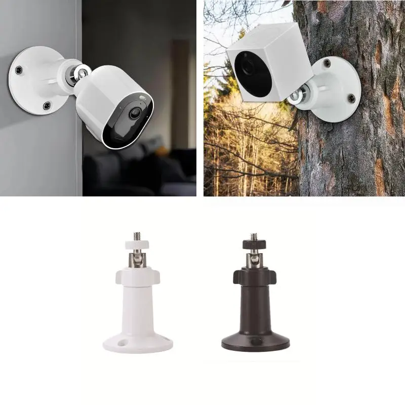 360° Rotating Monitoring Bracket Indoor Outdoor Universal Camera Base Outdoor Camera Base Monitoring Accessories White Black