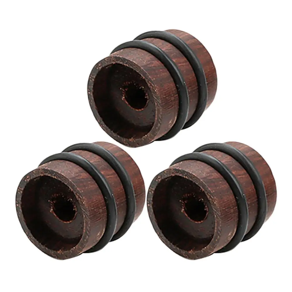 

3 Pcs Knobs Wood Volume Guitar Parts Tone Accessories Replacement Parts Electric Bass Caps Potentiometer Controller