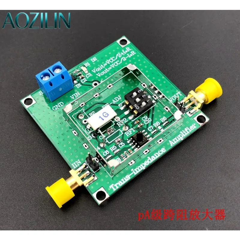 AOZILIN OPA350 TIA Transimpedance Amplifier Module IV Conversion 1M Bandwidth Weak Current Measurement Sensor Board