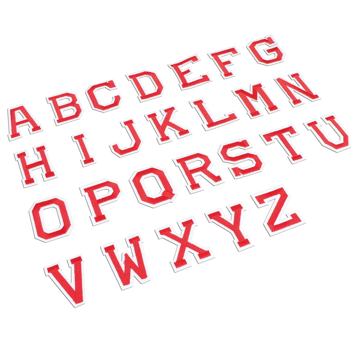 

26 English Letters Cloth Stickers Black White Adhesive Patches Sewing Applique Cartoon Shoe Backpack Costumes Phone Case Elastic