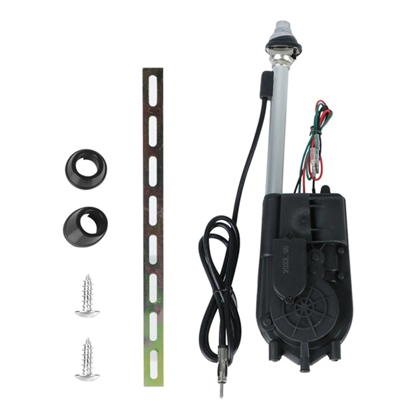 Electric Power Automatic Telescopic Antenna Exterior Vehicle Aerials 12V Universal Waterproof For Car SUV AM FM Radio