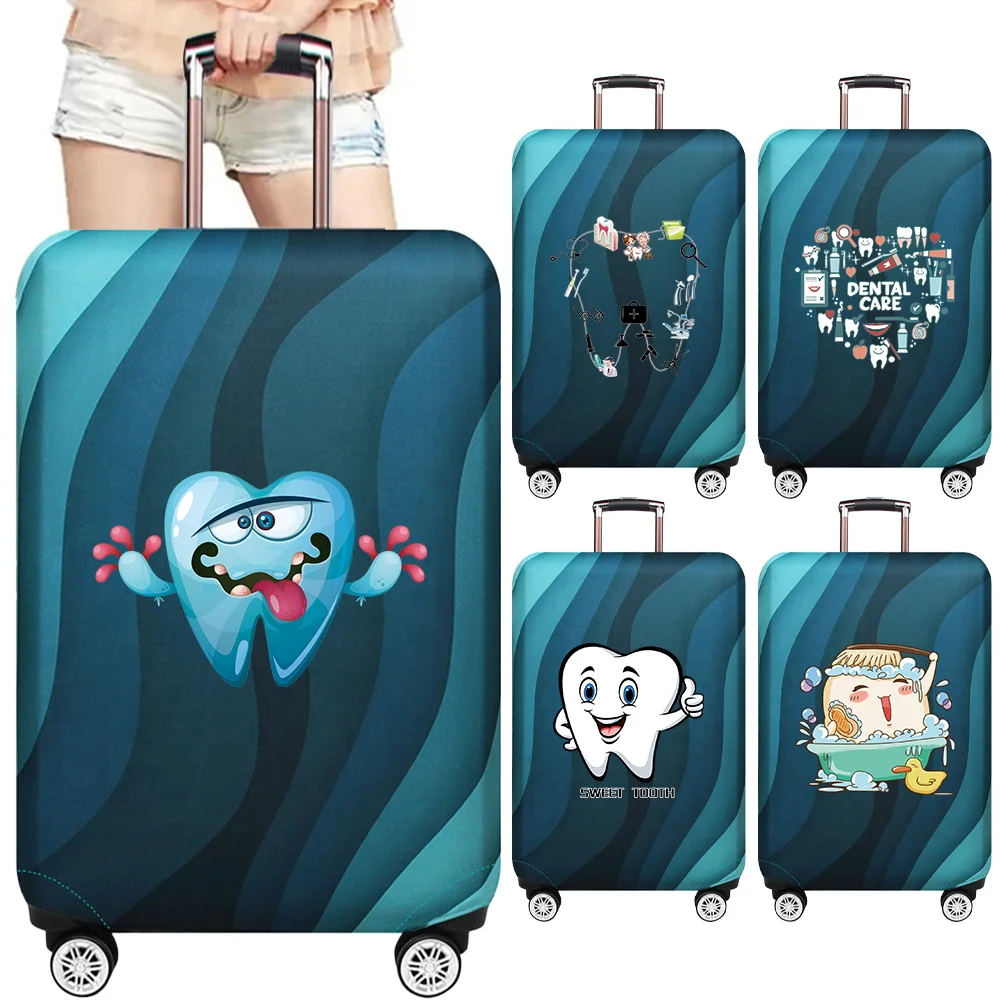 

Luggage Cover Protective Case 18-32inch Trolley Box Suitable Travel Accessories Dust Cover Teeth Series Reusable