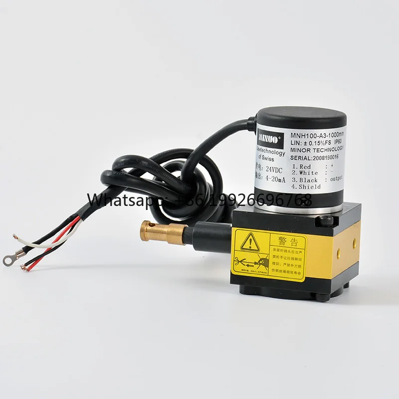 MNH100-A2-1000mm Range 1000mm 4-20mA 2-wire Current System  Draw Wire Displacement Sensor  Draw Wire Position Encoder