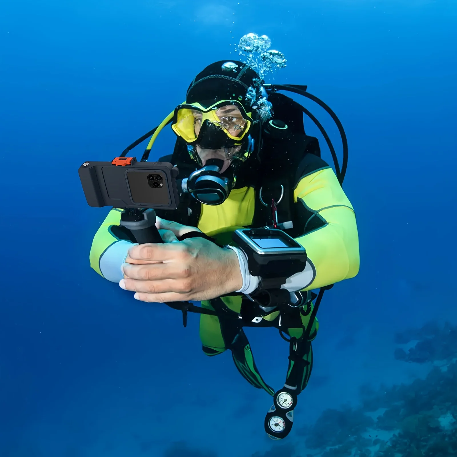 

Водонепроницаемый чехол для телефона для подводного плавания и дайвинга для всех серий со шнурком, профессиональный чехол для телефона для дайвинга с проводами