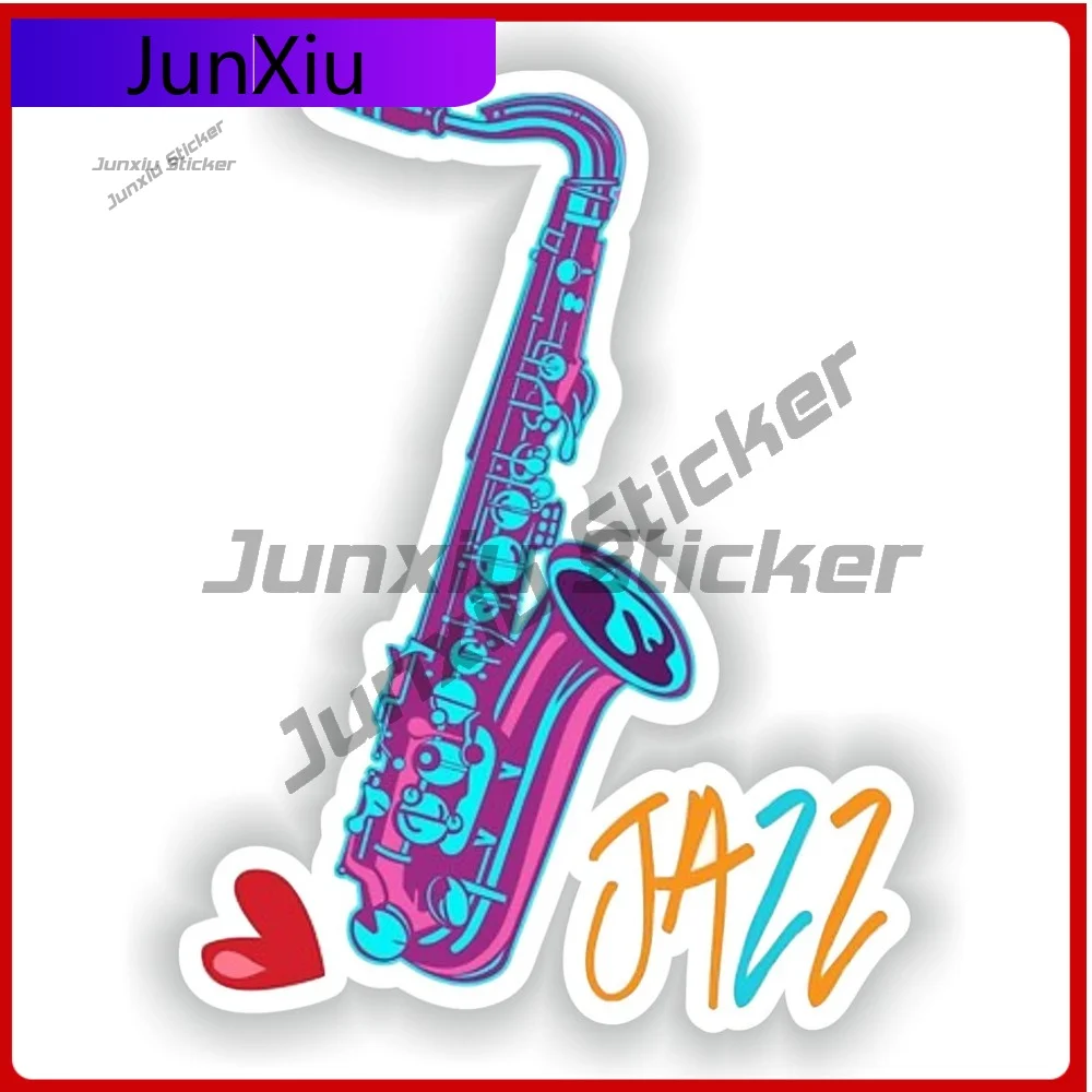 Saxophone Jazz Fashion Auto Surface Decoration Applied To Vehicle Exterior Bodywork And Glass Decorative Waterproof For