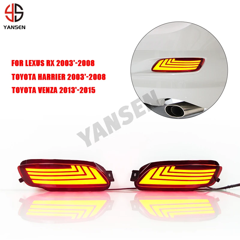 

Auto Brake Light For Lexus RX Toyota Harrier 2003-2008 For Toyota Venza 2013-2015 Car LED Rear Fog Lamp Bumper Light Accessories