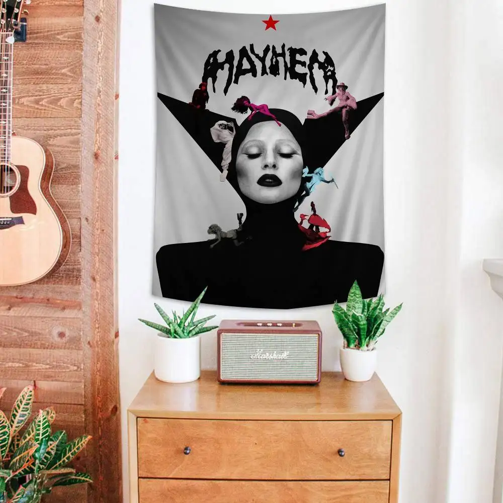 Pop Vintage Singer Lady Gaga Hanging Bohemian Tapestry Bohemian Wall Tapestries Mandala Cheap Hippie Wall Hanging