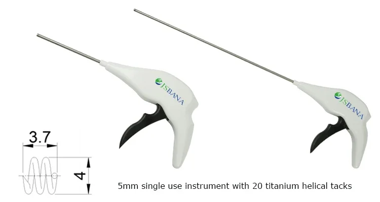 

Laparoscopic Tacker Disposable Hernia Stapler to Fix Hernia Mesh 350mm for Hernia Repair