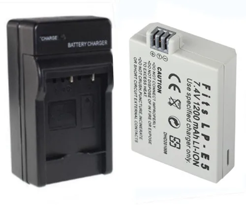 ，。for Canon EOS 450D 500D 1000D KISSX2 KISSX3 battery LP-E5 battery charger，。