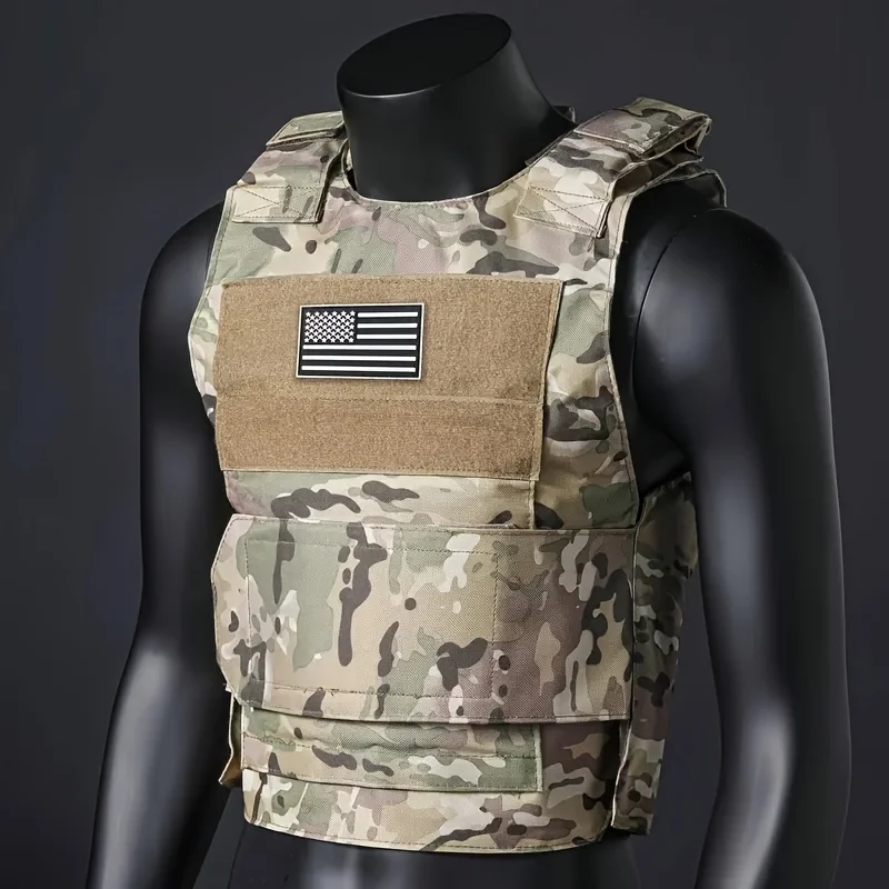 

Molle Tactical Vest Adjustable Quick-Release Design Breathable Sleeveless Outdoor Training Vest For Hunting Fitness Airsoft Gear