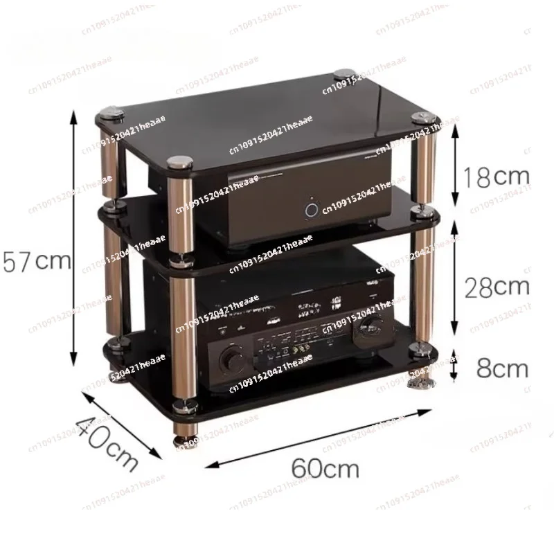 Suitable for Speaker Cabinet Frame  Board  Amplifiers Sound Box Audio Shelf 3 Tier Audio Rack Anti Vibration Amplifier Bracket