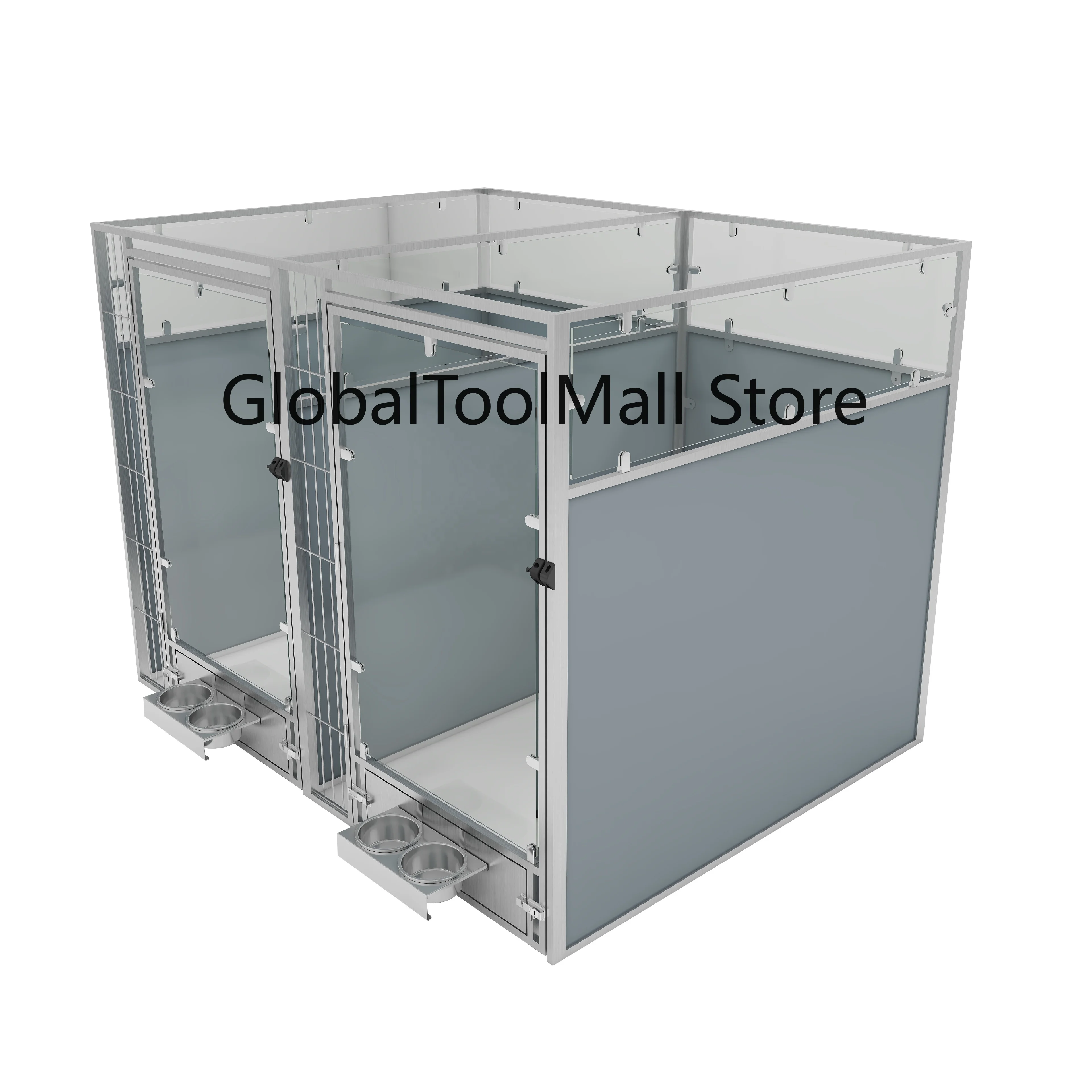 3D Customization Multifunction Pet Kennel Cage Pet Hospital  Kennels Pet Boarding Modular Large Dog Kennel