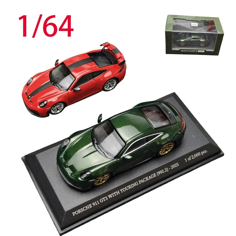 

Mini Cut Diecast 1/64 Scale Porsche PORSCHE 911 (992.2) GT3 TOURING Alloy Car Model Play Vehicles Toys for Boys Original Box