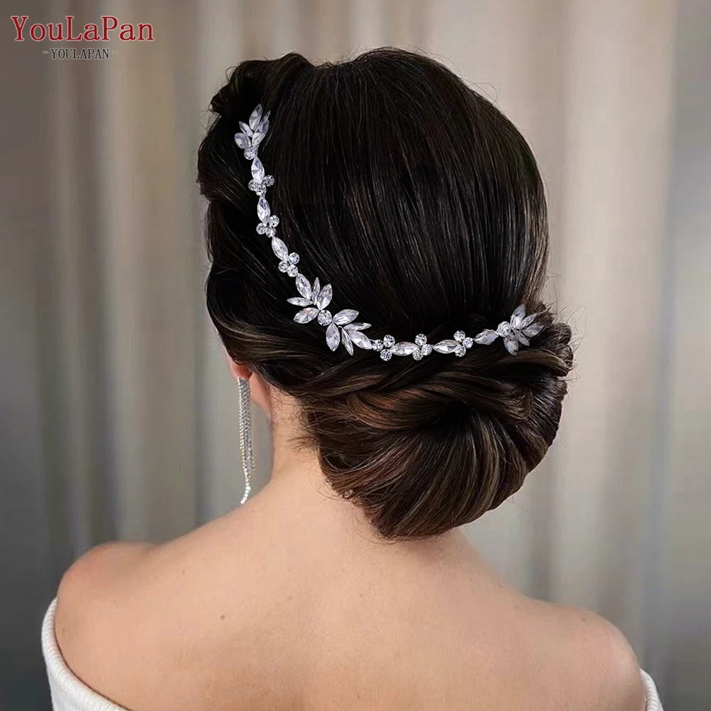 YouLasaupoudrer-Peigne à cheveux de mariée, accessoires de cheveux magnifiques, vêtements de sauna faits à la main, bandeau de sauna exquis, jardins de mariage, mode de demoiselle d'honneur, 564