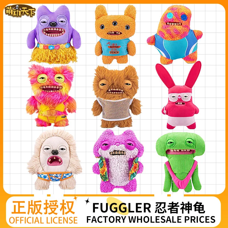 

Плюшевая кукла Fuggler 25 см из серии «Отпуск»: оригинальный монстр с клыками — уродливо-милый, забавный, модный плюшевый монстр-игрушка