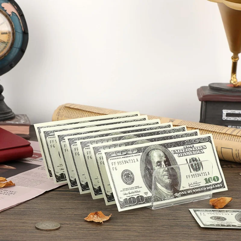 4-Plastic Eyeshadow Palette Makeup Organizer-Slot File Mail Organizer Clear Desktop Bill Divider Holder Cosmetic Accessor