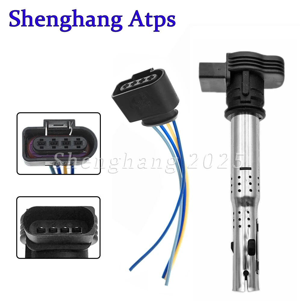 

Ignition Coil & Plug Harness 07K905715F 07K905715D 0221604115 06F905115F 06H905115B For VW Audi A4 A5 Q5 TT EA888 1.8 2.0 TFSI