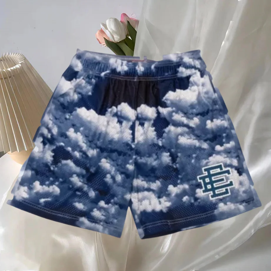 الأساسية قصيرة مدينة نيويورك SKYLINE رياضة الرجال السراويل غير رسمية اللياقة البدنية السراويل الرياضية الصيف تجريب شبكة السراويل رجل السراويل