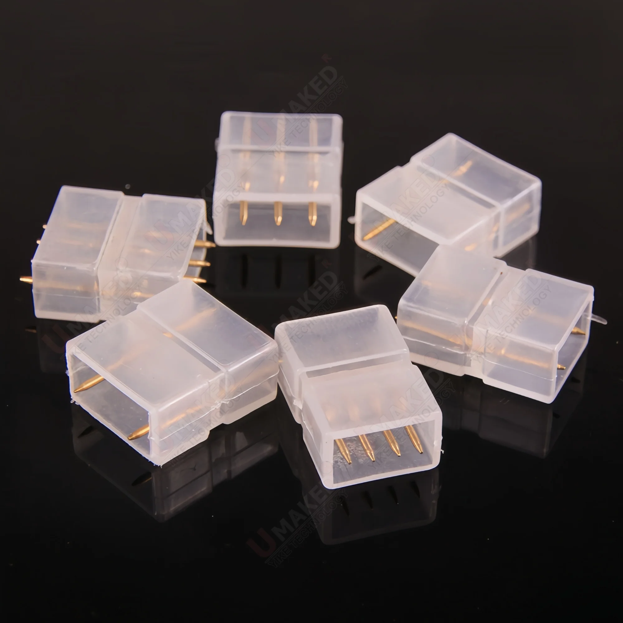 5pcs 6/8/9/10/12/16mm 2P3P4P LED Fixing Mounting Clips For 220V 5050 2835 Waterproof LED Strip Clips Light Connector Cable Clips