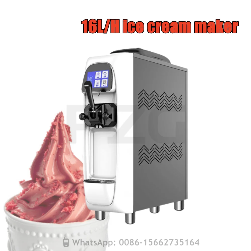 16L/H Food Table Type Touch Screen Mini Automatic China Soft Ice Cream Machine Price For Sale