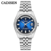CADISEN Spring Men'S Mechanical Watch Imported Mechanical Movement Casual 38mm Small Size Mechanical Watch