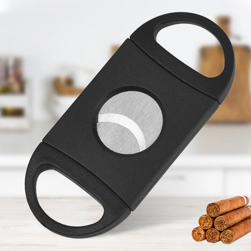 

Cigar Cutter, Stainless Steel Blade, Classic Cigar Tool, Sharp Guillotine, Manual Cigarette Cutter, Christmas Man'S Gift