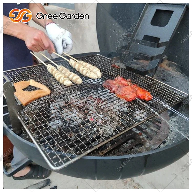 Outdoor Home Garden Corten Steel BBQ Grill Wall-Mounted Fire Pit with Burning Feature