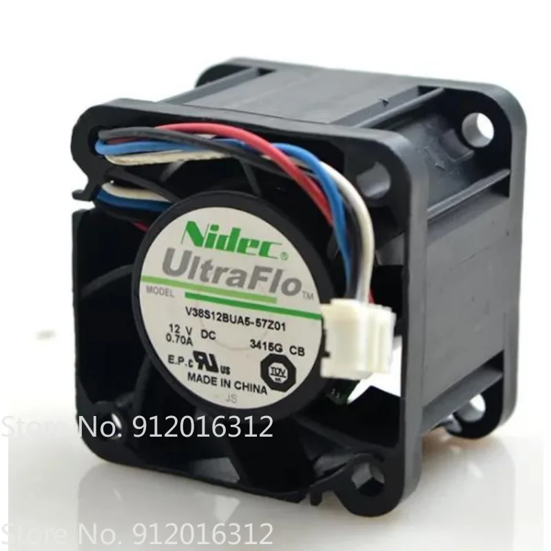 New Fan for Nidec W40S12BUA5-15 DC12V 0.55A 4-pin PWM Axial Violent Cooling Fan 4028 4cm 40 * 40 * 28mm