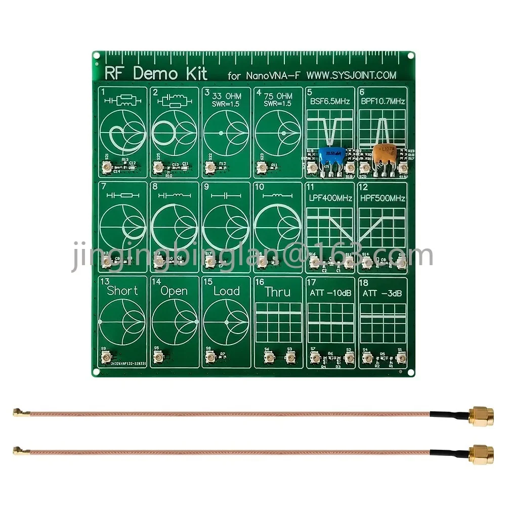 RF Demo Kit NanoVNA RF Test Board, Vector Mesh Test, Filter, Attenuator