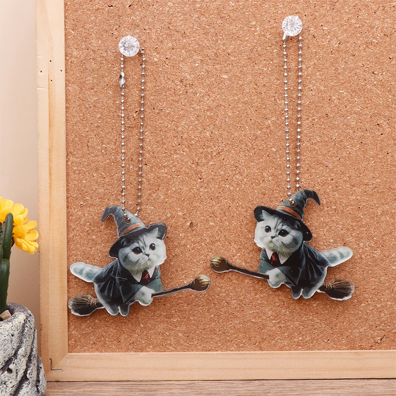 New Double-sided Thickened Flat Magic Cats Car Pendants Christmas Tree Ornaments