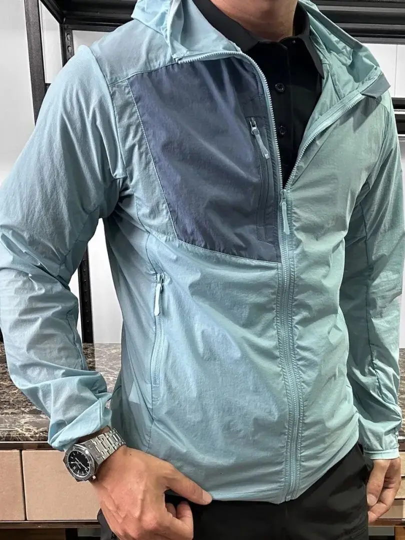 Ultra-Lightweight Breathable Outdoor Jacket for Men And Women Spring Summer Quick-Drying UV Protection Hooded Skin-Clothing
