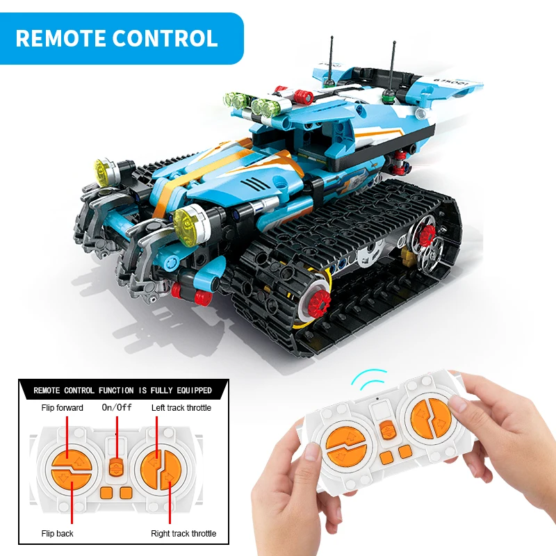 2 In 1 Moc Modular Car Bricks High-Tech APP Remote Control Robot Programmable Building KIT Educational STEM Toy Gift For Kids