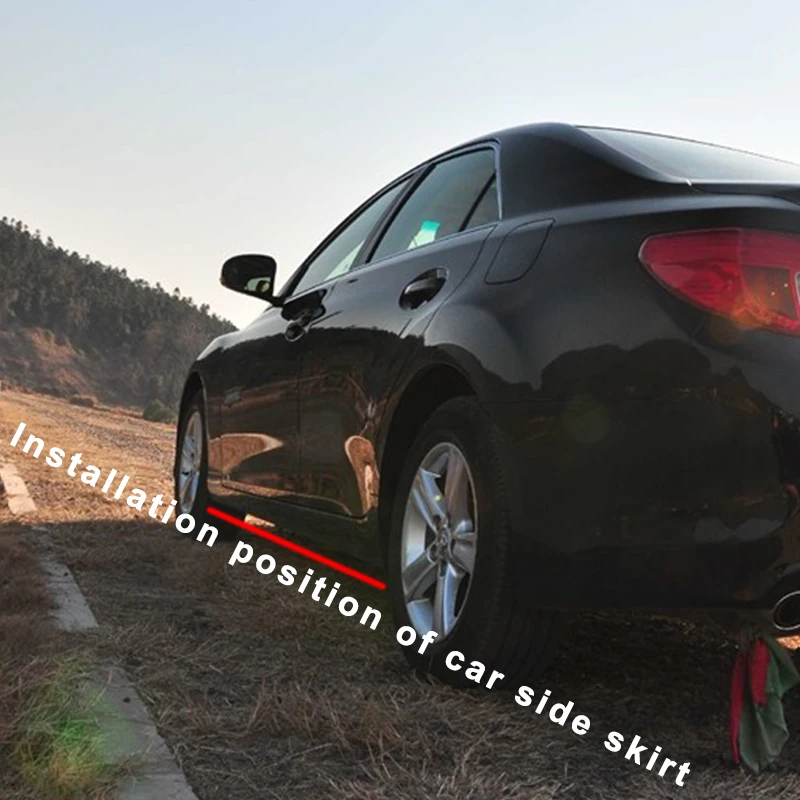 

Car For Toyota Reiz MARK X 2010-2019 2013 2015 2017 Accessories Side Skirts Extensions Bumper Door Lip Splitters Winglet Carbon