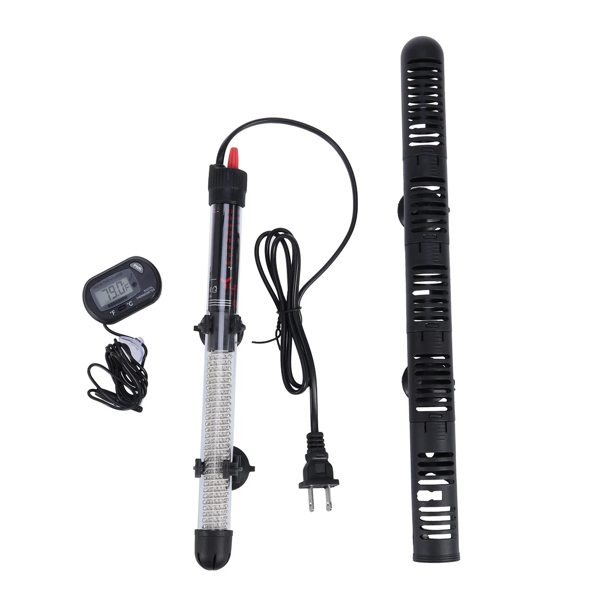 

300W Submersible Aquarium Heater Heating Rod Digital Thermometer Set Us Plug Accurate Temperature Saltwater Fish
