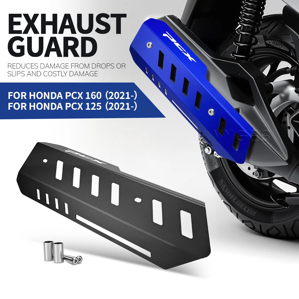 For HONDA PCX160 PCX125 PCX 160 125 2021- Motorcycle Accessories Exhaust Guard Exhaust Protector Scald Proof Lid Exhaust Cover