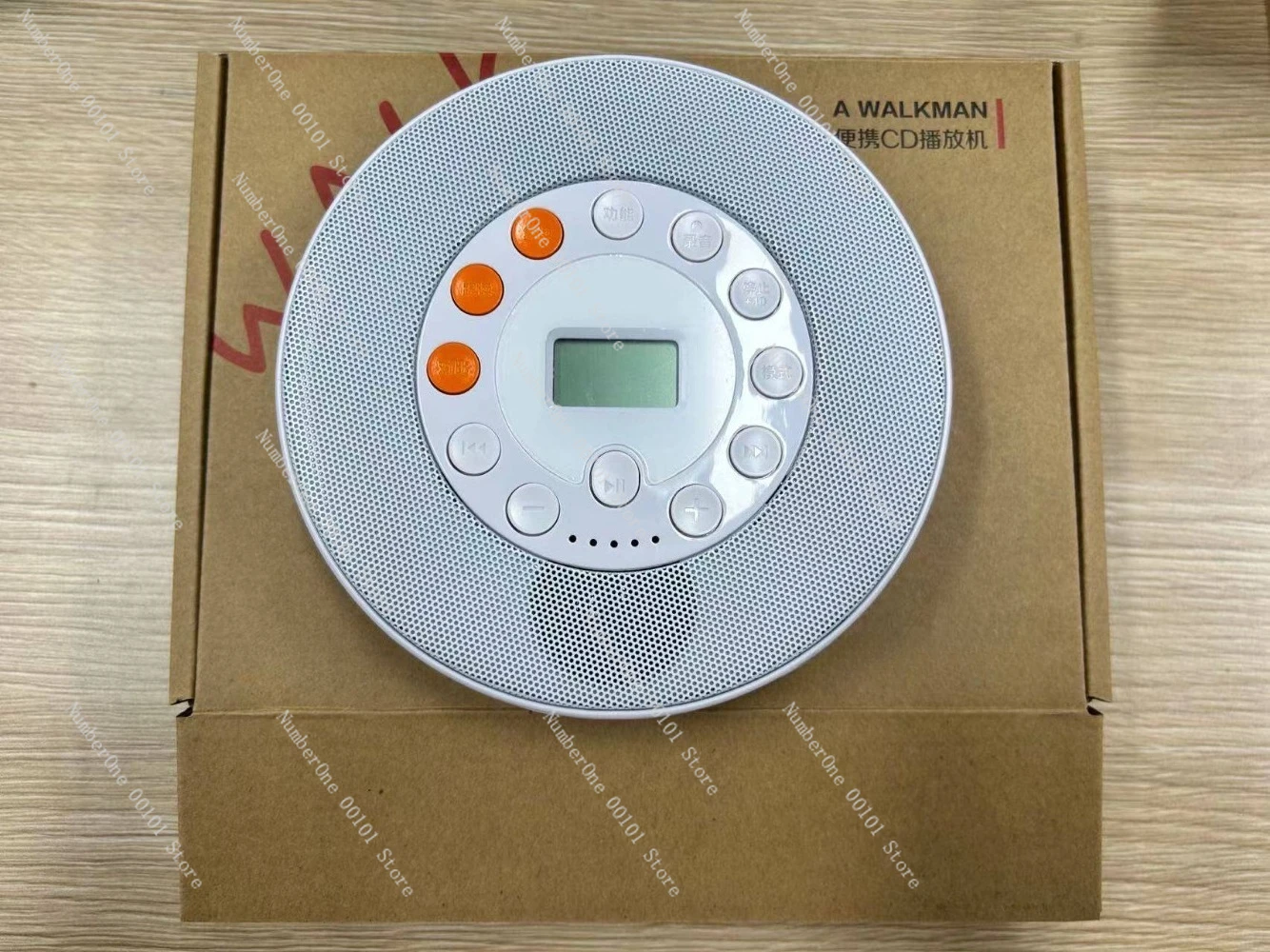 CD Player with English Voice Recorder, Portable MP3 Walkman for Home & Album Music Player, USB/Rechargeable