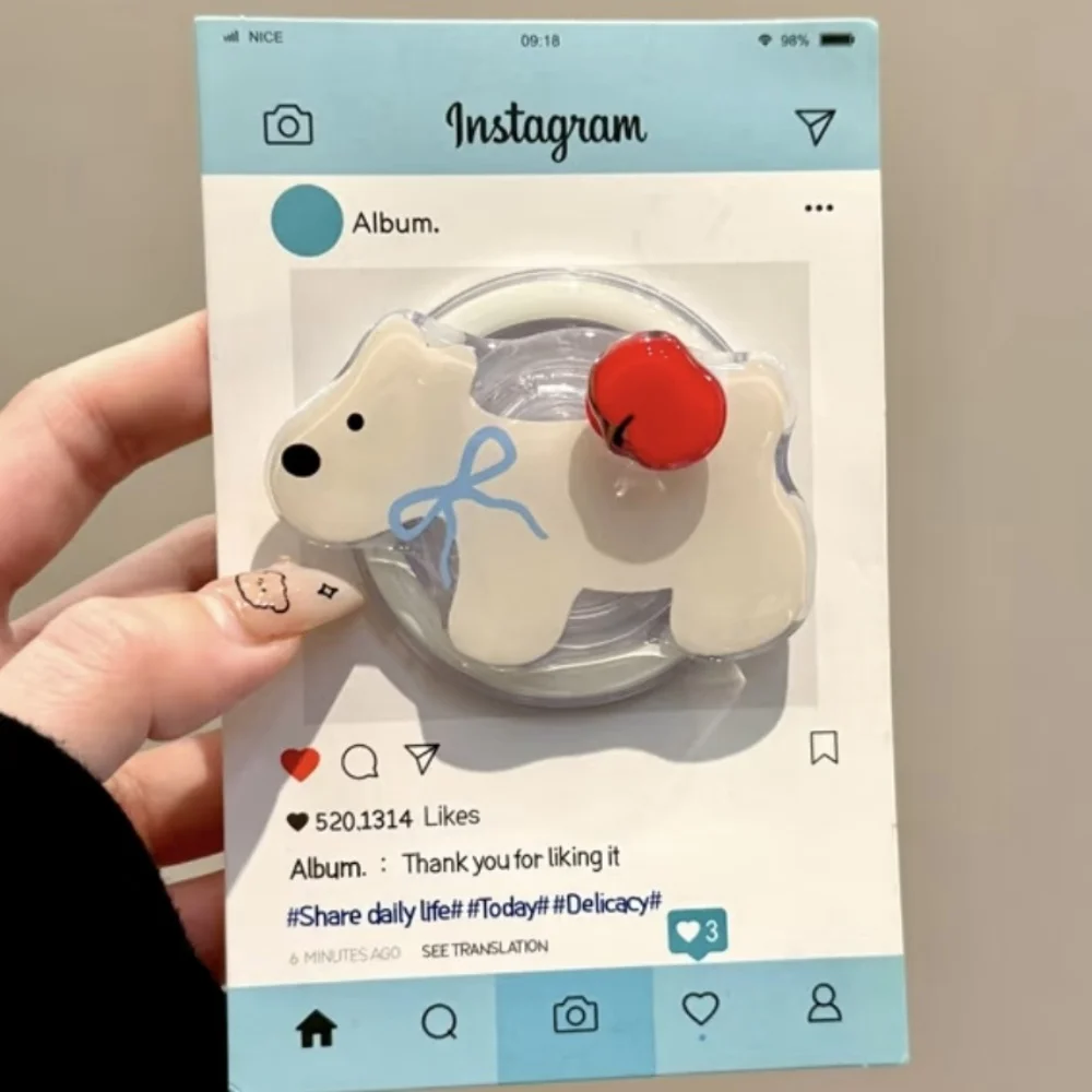 범용 마그네틱 전화 스탠드 회전 그립 토크 홀더 Magsafe 호환 액세서리 IPhone Griptok Grip Tok 한국어 스타일